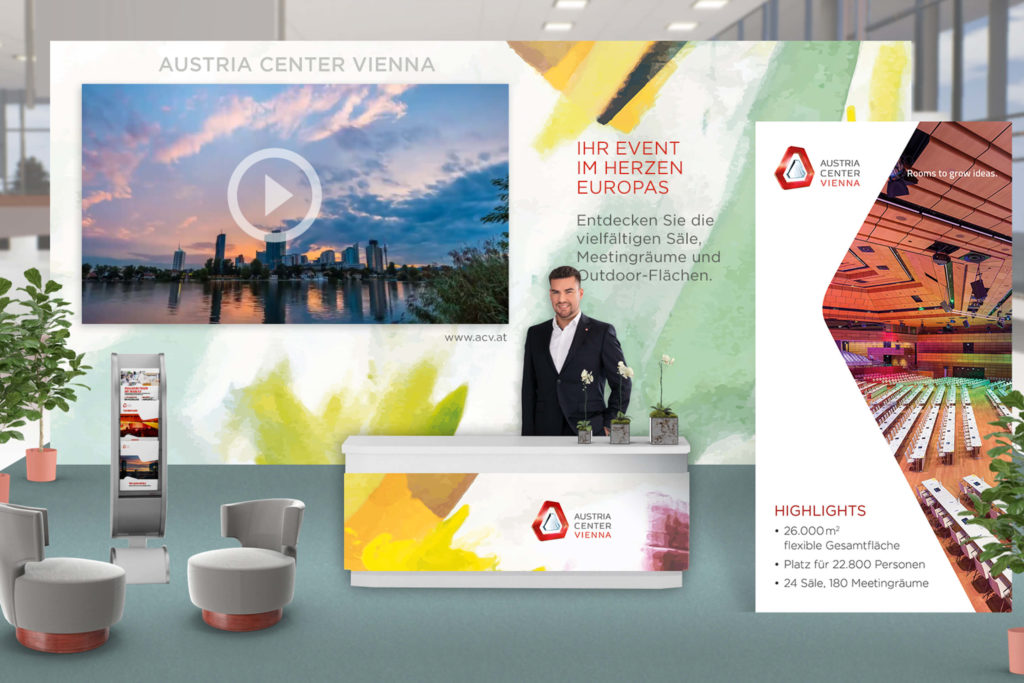 Virtueller Messestand des Austria Center Vienna bei der Meet Germany